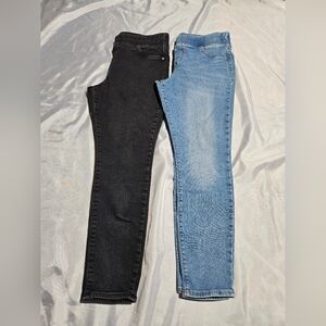 2 Pairs Womens Old Navy Rockstar Jeggings Built In Warm Size 14